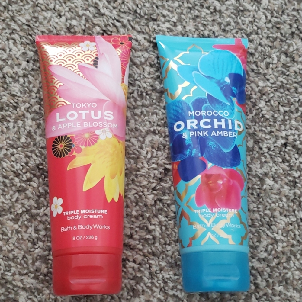 2 new Bath and Body Works body creams